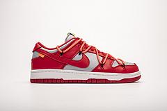 CT0856-600 OFF White X Nike Dunk Low University Red