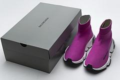 Ba*len*cia*ga speed clear sole sneaker fuchsia white