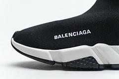 Ba*len*cia*ga speed clear sole sneaker black white