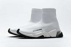 Ba*len*cia*ga speed clear sole sneaker white black