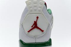 AQ3816-063 Air Jordan 4 Retro White Green Red