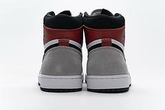 555088-126 Air Jordan 1 High Smoke Grey Red