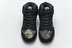 BQ6826-001 Nike SB Dunk High Pro Camo Black