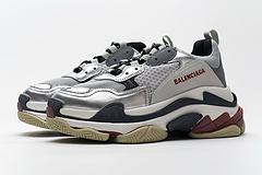 541624 w06e2 7320 Ba*len*cia*ga triple s grey silver