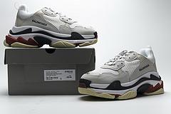 541624 w06e2 1790 Ba*len*cia*ga triple s white dark grey red