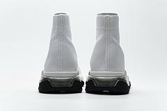 Ba*len*cia*ga speed clear sole sneaker white black