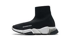 Ba*len*cia*ga speed clear sole sneaker black white
