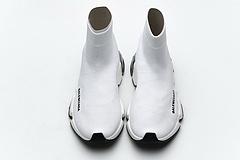 Ba*len*cia*ga speed clear sole sneaker white black
