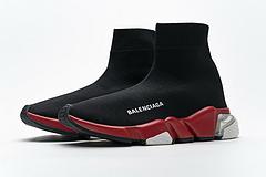 Ba*len*cia*ga speed clear sole sneaker black red