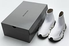 Ba*len*cia*ga speed clear sole sneaker white black