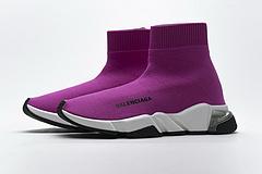 Ba*len*cia*ga speed clear sole sneaker fuchsia white