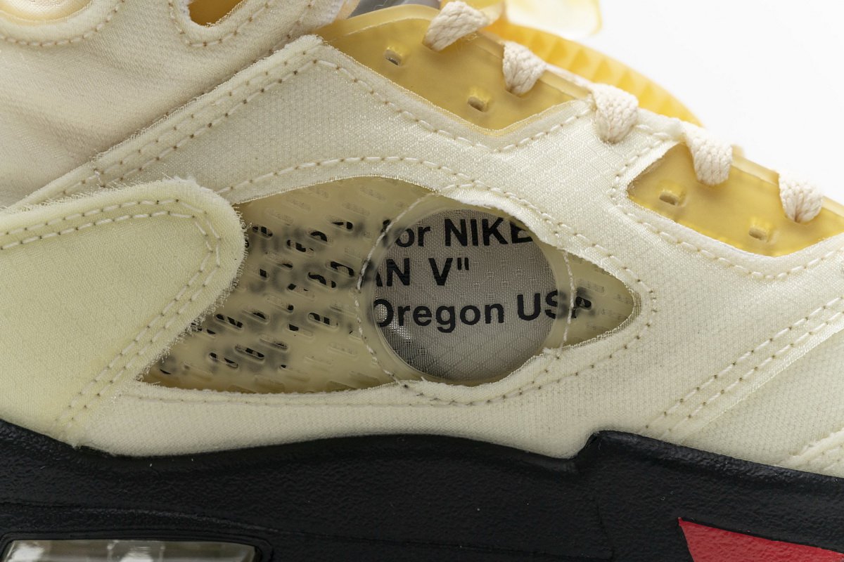 DH8565-100 OFF White x Air Jordan 5 Retro SP Sail