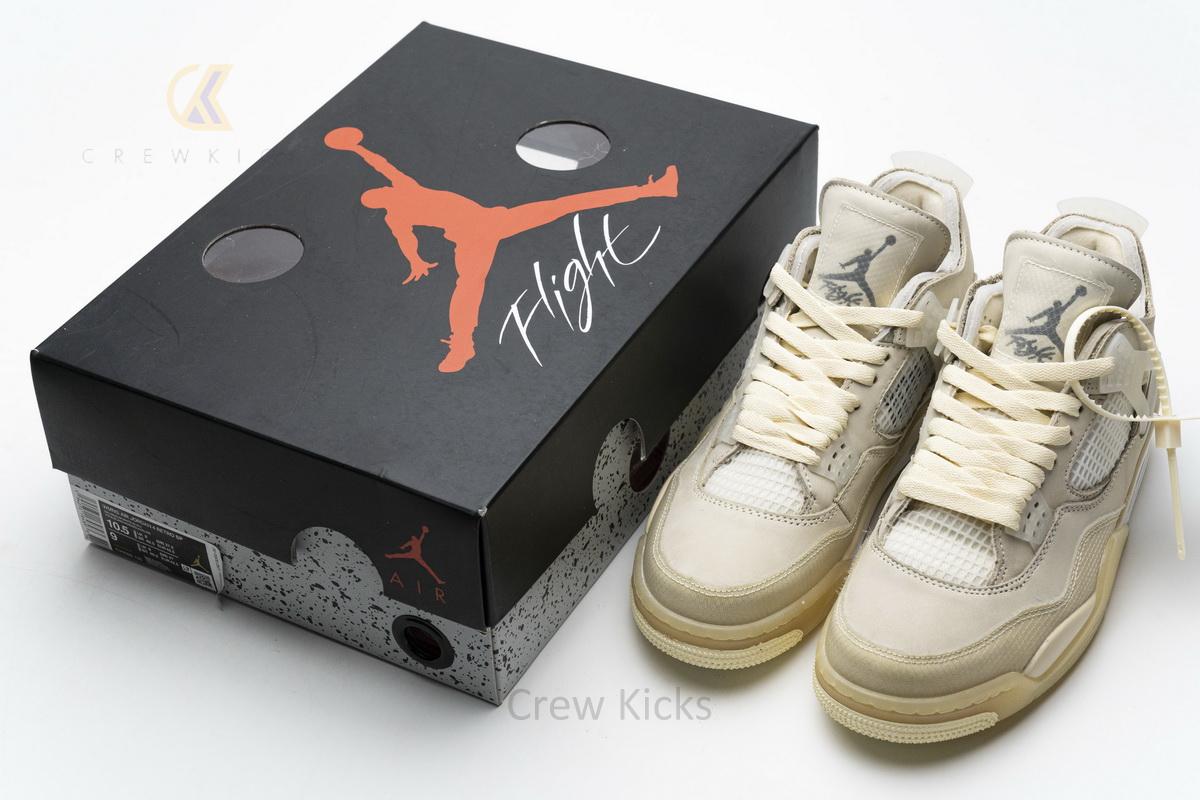 CV9388-100 OFF White x Air Jordan 4 Sail