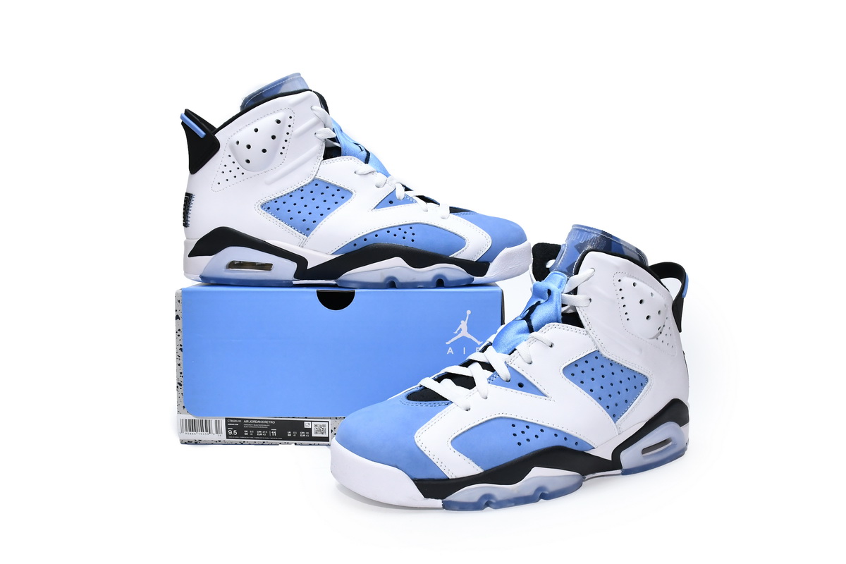 CT8529-410 Air Jordan 6 UNC