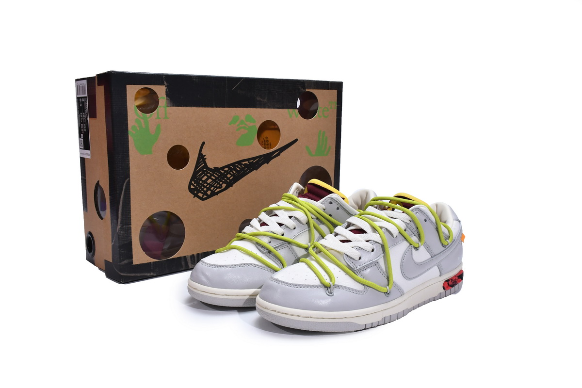 DM1602-106 OFF WHITE x Nike Dunk SB Low The 50 NO.8