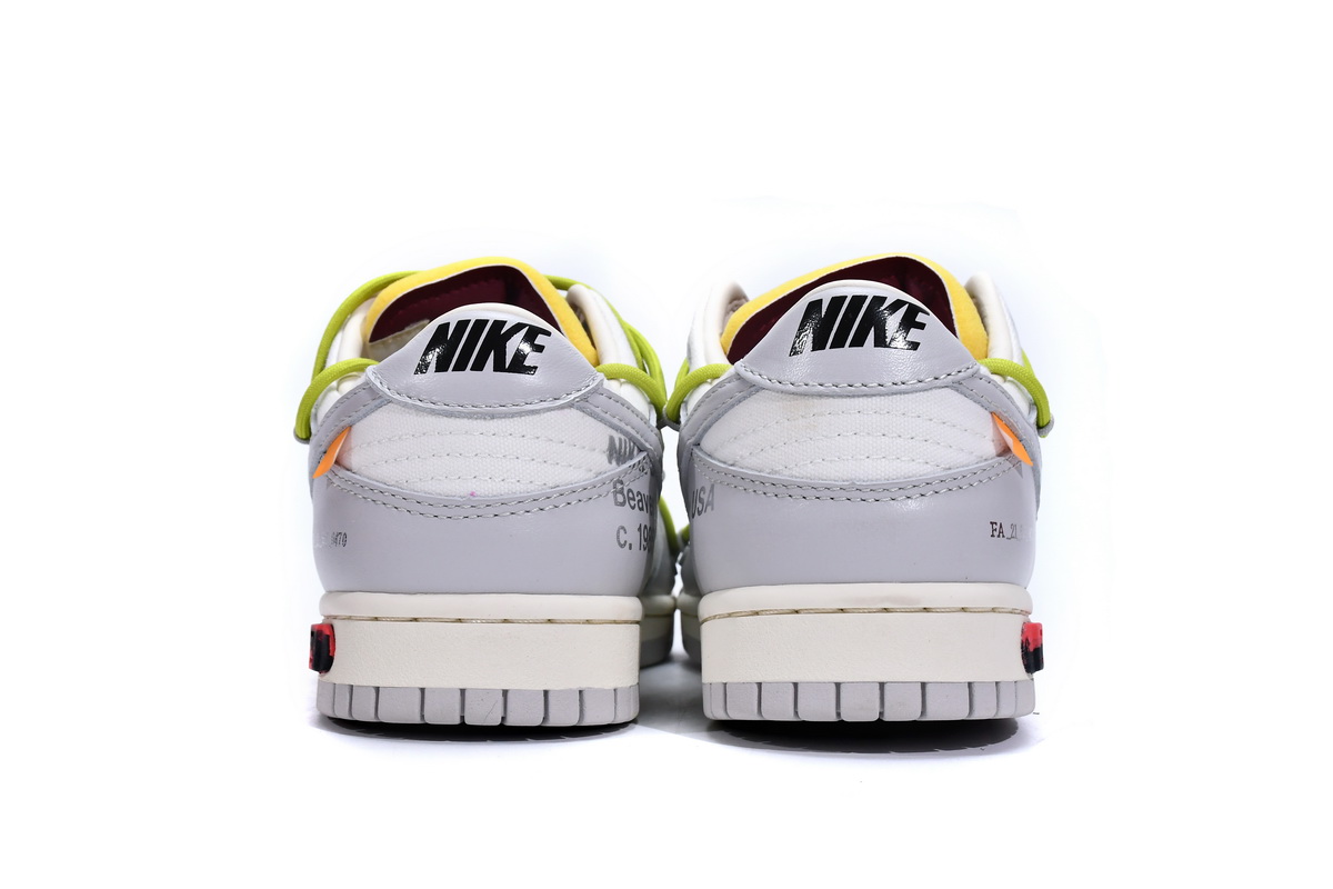 DM1602-106 OFF WHITE x Nike Dunk SB Low The 50 NO.8