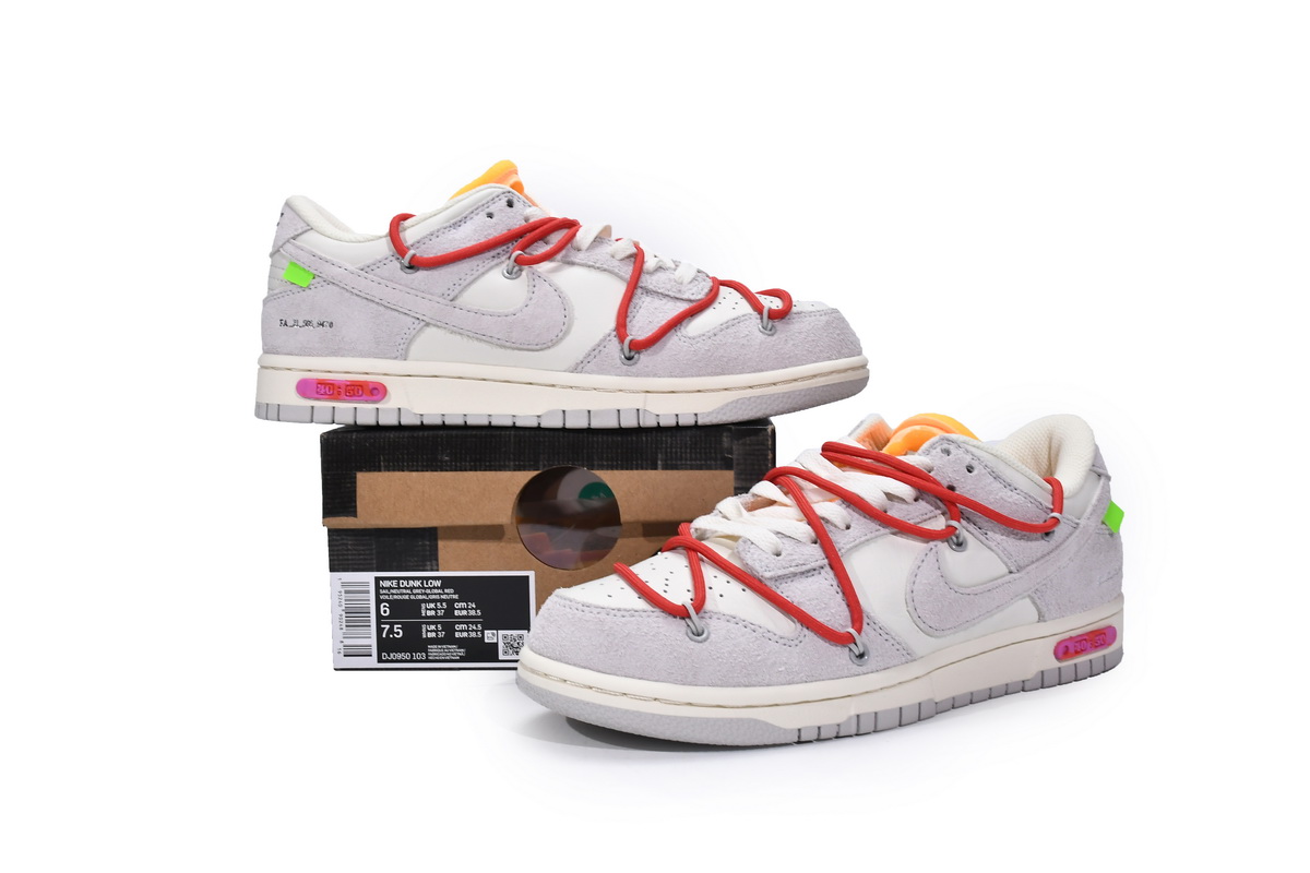 DJ0950-103 OFF WHITE x Nike Dunk SB Low The 50 NO.40
