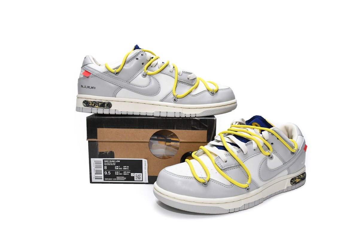 DM1602-120 OFF WHITE x Nike Dunk SB Low The 50 NO.27