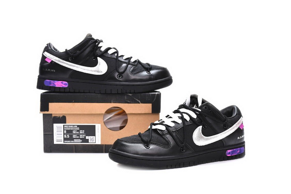 DM1602-001 OFF WHITE x Nike Dunk SB Low The 50 NO.50