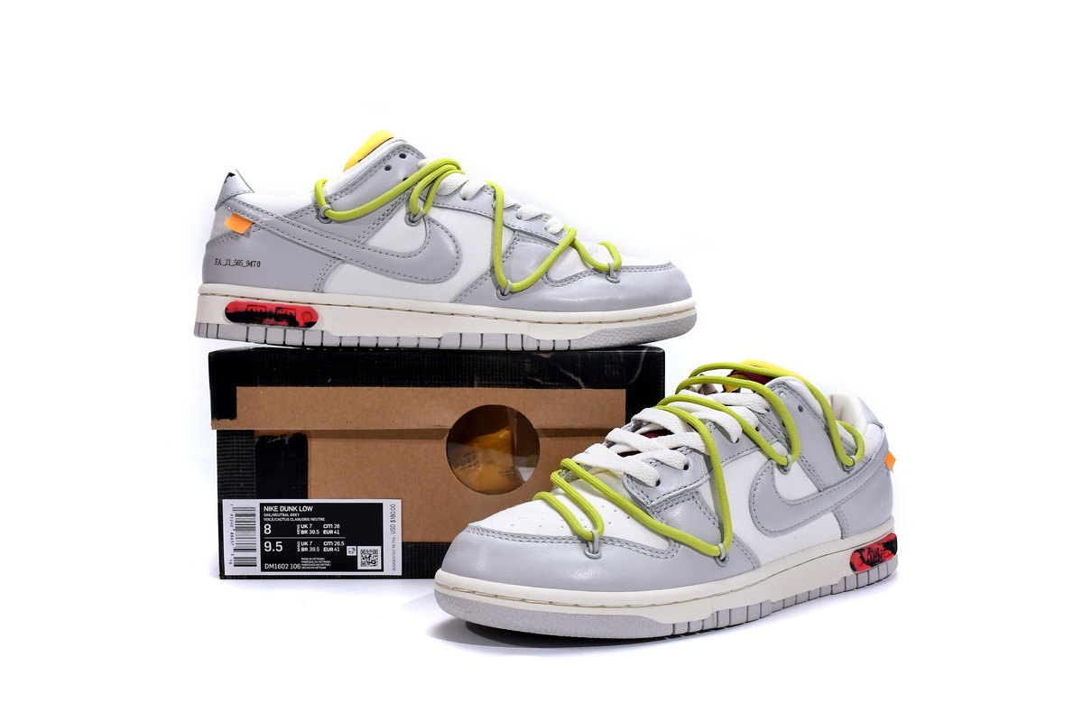 DM1602-106 OFF WHITE x Nike Dunk SB Low The 50 NO.8