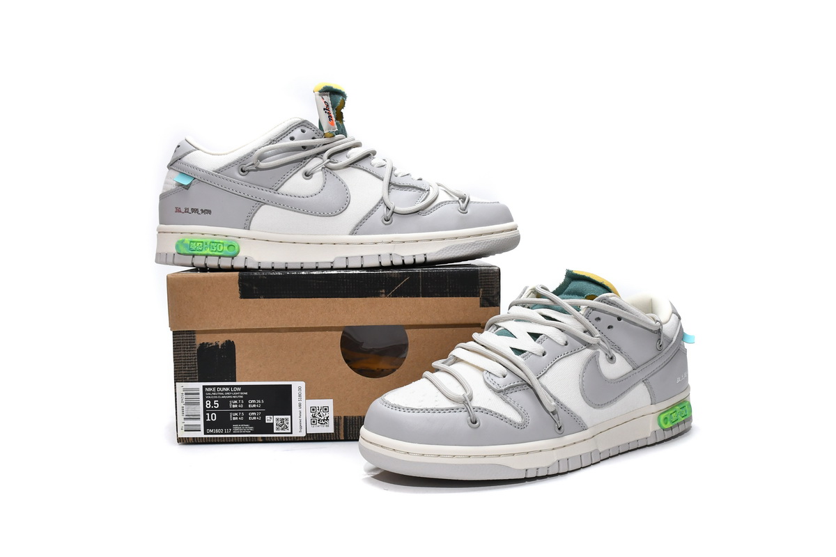DM1602-117 OFF WHITE x Nike Dunk SB Low The 50 NO.42