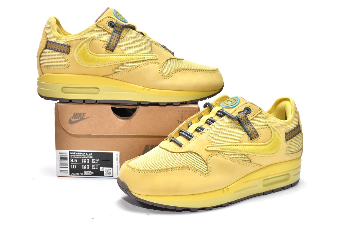 Nike Air Max 1 Travis Scott Cactus Jack Saturn Gold