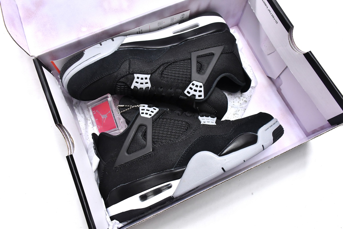 Air Jordan 4 Black Canvas