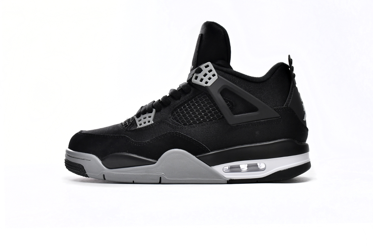 Air Jordan 4 Black Canvas